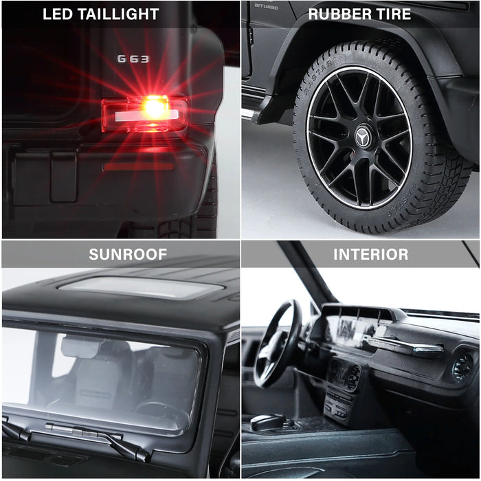 Mercedes-Benz AMG G63 RC Car 1/14 Scale Licensed Remote Control Toy Car with Open Doors and Working Lights by Rastar