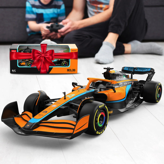 McLaren F1 MCL36 RC Car 1/18 Scale Licensed Remote Control Toy Car, Official F1 Merchandise by Rastar