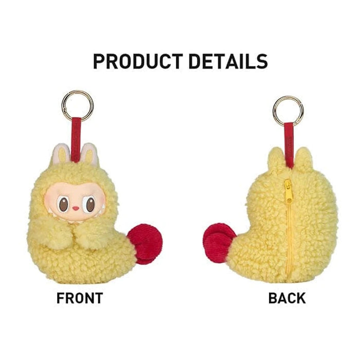 Labubu Wacky Mart Earphone Case Zipper Plush Doll Pendant