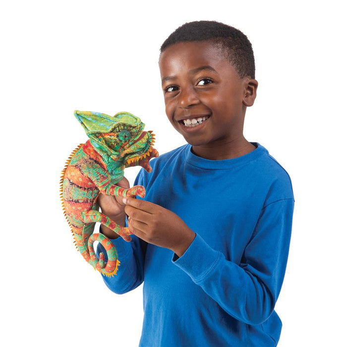SMALL Chameleon Puppet