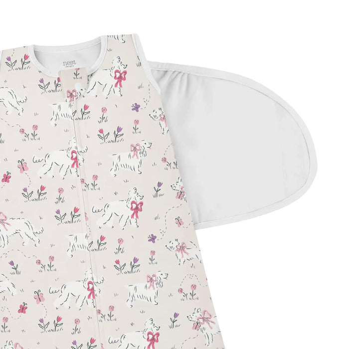 Doggie Meadow Organic Cotton Swaddle Sleep Bag 1.0 TOG 0-6M