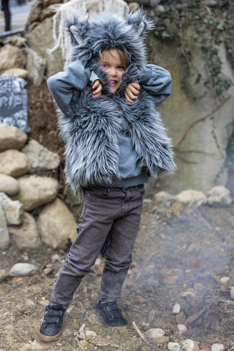Big Bad Wolf Vest with Gloves 5-6Y