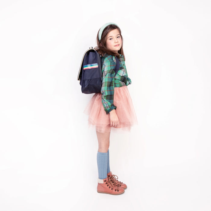 Unicorn Midi School Bag | Navy blue