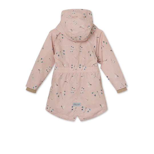 VIKAYA FLEECE LINED PRINTED SPRING JACKET. GRS-PRINT Rose Dragonfly