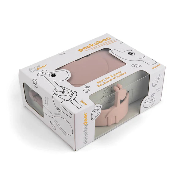 Peekaboo first meal set Deer friends Powder
