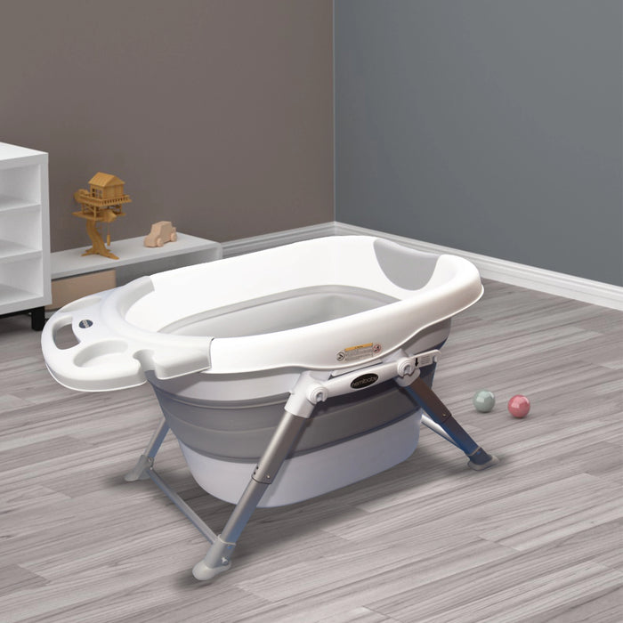 Nemibaby Foldable Baby/Toddler 4-in-1 Bathtub (Grey)