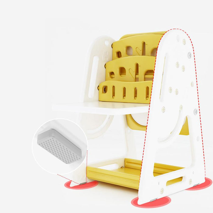 Nemibaby Multifuctional Easel/Bookshelf With Stool (Yellow）