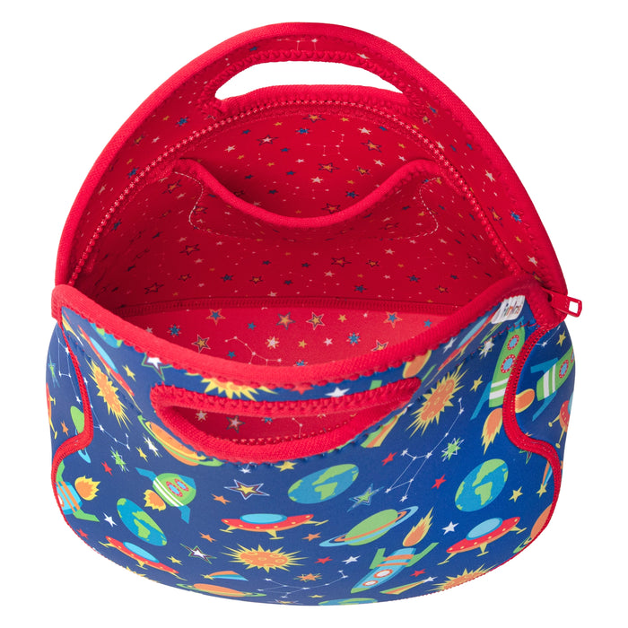 Large, Machine Washable Lunch Bag for Kids - Rockets