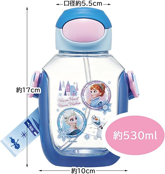 Water Bottle with Straw 530 ml Disney Frozen