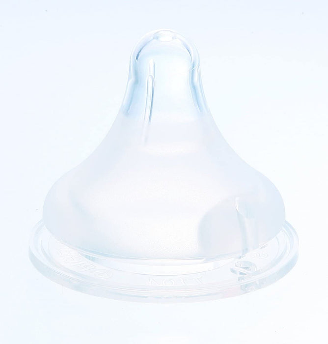 Pigeon Breast Milk Authentic Feeling Nipple (Silicone Rubber) 1 Month and Up Small Size(2 pieces)