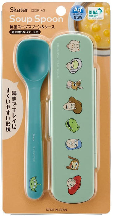Antibacterial Soup Spoon, Case Set, Disney, Toy Story, Made in Japan