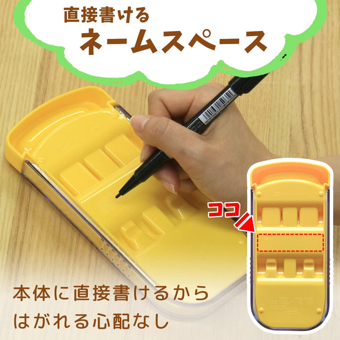 Anpanman Slide-Open 3 Piece Set (Chopsticks, Spoon & Fork) Yellow