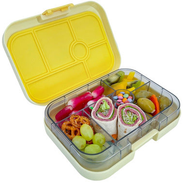 Yumbox Original 6 Compartment Sunburst Yellow with Koala Tray