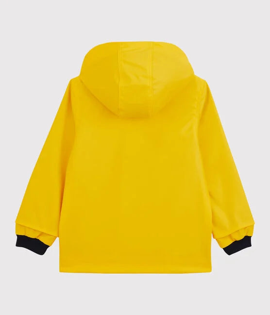 CHILDREN'S UNISEX ICONIC RECYCLED RAINCOAT-JAUNE yellow