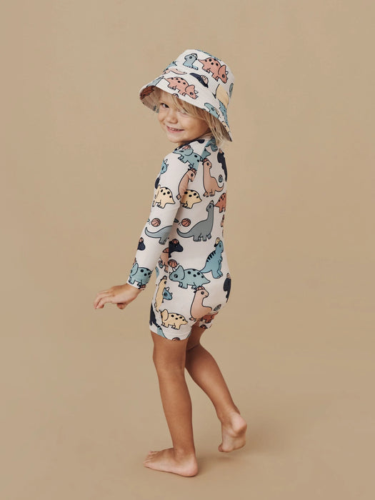B-BALL DINO ZIP SHORTIE RASHSUIT