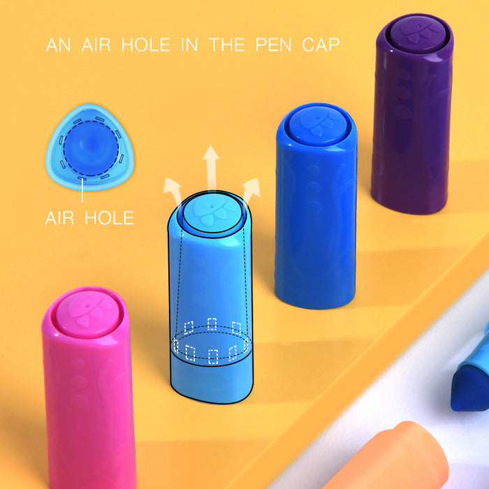 Washable Triangular Markers – 12/24/36/48