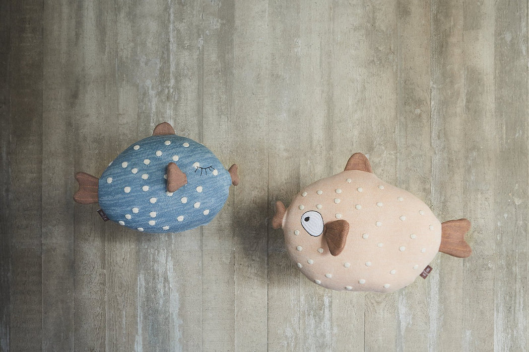Little Finn Cushion-Blue