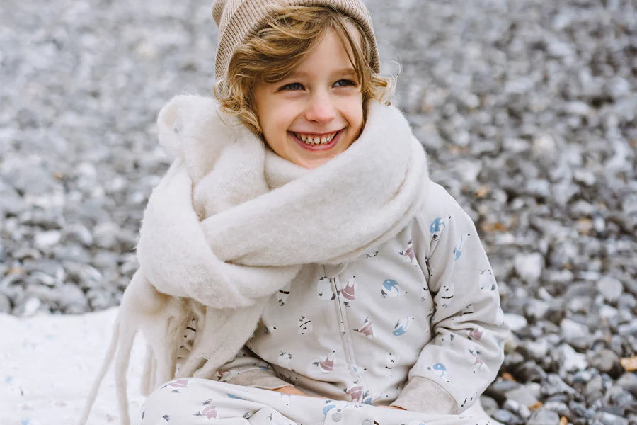 Organic Cotton Two-Piece Long Sleeve PJ Set - Penguin Love
