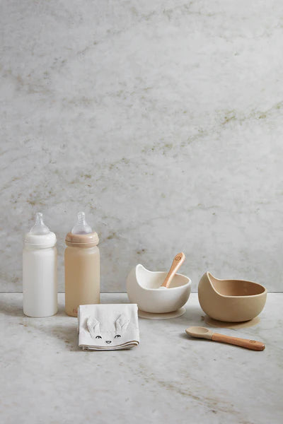 Silicone Bowl Set - Vanilla Whit