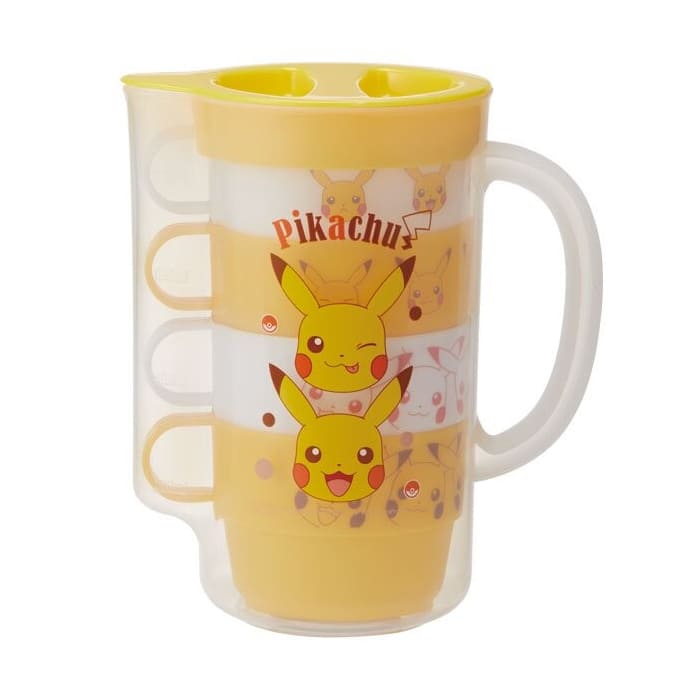 Pokemon Pikachu Cold Water Bottle & 4 Cups Set