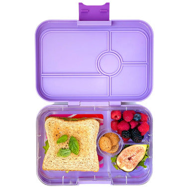 Yumbox Tapas 4 Compartment Ibiza Purple with Groovy Tray