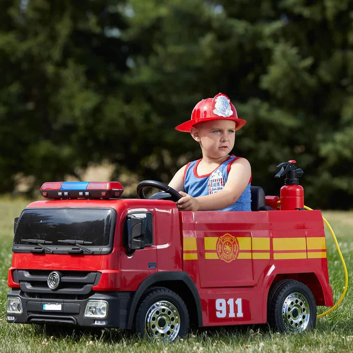 Fire Truck with Simulated Fireman Equipment 12V