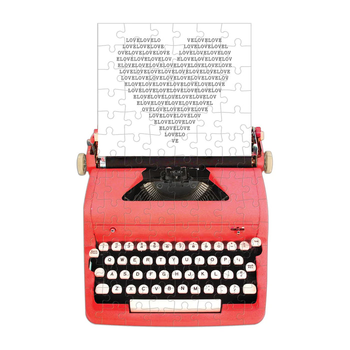 Mini Block Type Writer Just My Type Vintage Typewriter 100 Piece Mini Shaped Puzzle — little ...
