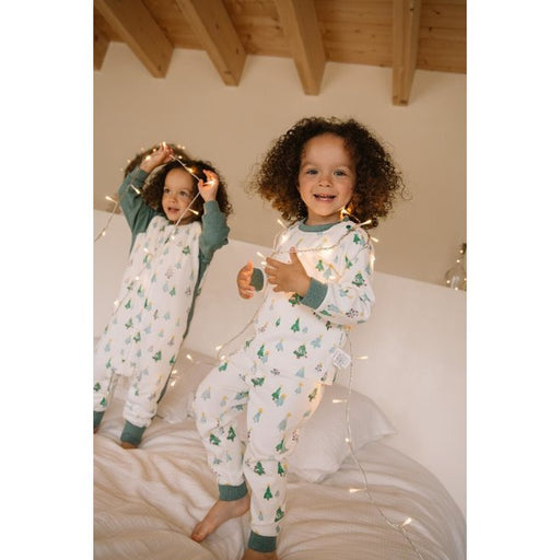 • Toddler Toothed Green Dino • ‘Sleep Tight’ Two-Piece Bamboo Pajama and  Playtime Set