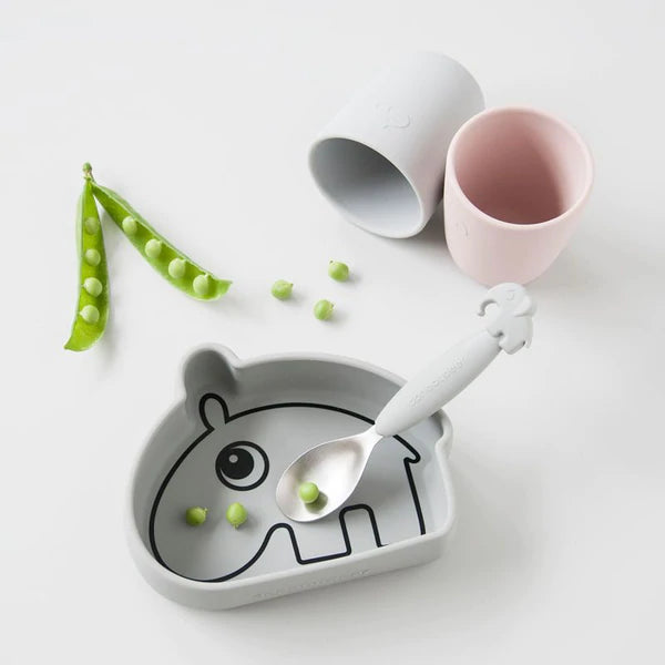 Silicone Stick & Stay bowl Ozzo Grey