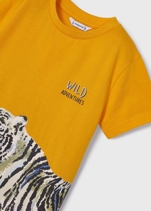 Sustainable cotton print T-shirt boy
