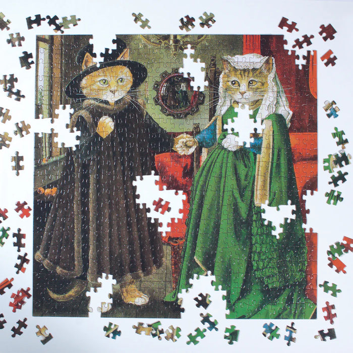 The Arnolfini Marriage Meowsterpiece of Western Art 500 Piece