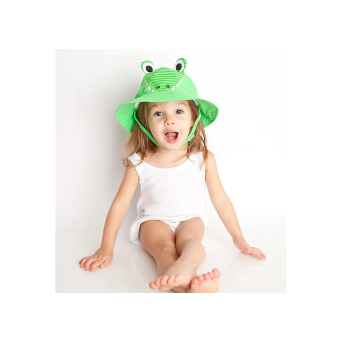 UPF50+ Baby Sun Hat - Alligator